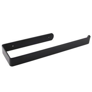 Sanga Black Self Adhesive Bathroom Towel <b>Rack</b> Stainless Steel 304 Wall Mounted Toilet <b>Roll</b> Holders - Product Image 4