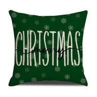 Housse de coussin de Noël YINUAN à pois, motif Père Noël et sapin, taie d'oreiller décorative pour canapé