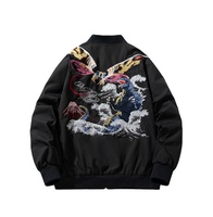 Veste brodée ODM avec logo 3D, veste streetwear pour homme, pour marque, faible MOQ
