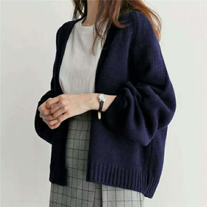 منتج Liu Ming الرائج للخريف والشتاء على الطراز الكوري محبوك فضفاض ملابس نسائية عصرية سترة - Product Image 6