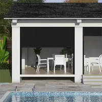 Stores à enroulement motorisés CE approuvés, minimalistes, pour extérieur, stores de terrasse automatiques, stores de toit rétractables