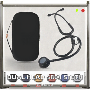 Stéthoscope médical à double tête en acier inoxydable, approuvé CE ISO, pour médecin, infirmière, hôpital, clinique - Product Image 3