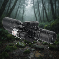 Lunette de chasse étanche avec viseur laser rouge 20 mm, réglable, 3-10x42, lentilles multicouches, réticule en alliage d'aluminium