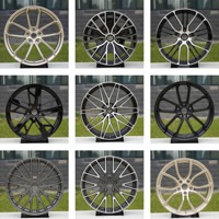 Ruedas FX forjadas a medida de 16 17 18 19 20 21 22 pulgadas Black Warrior multirradio 5x114.3 5x112 5x120 para Honda CR-V RAV4