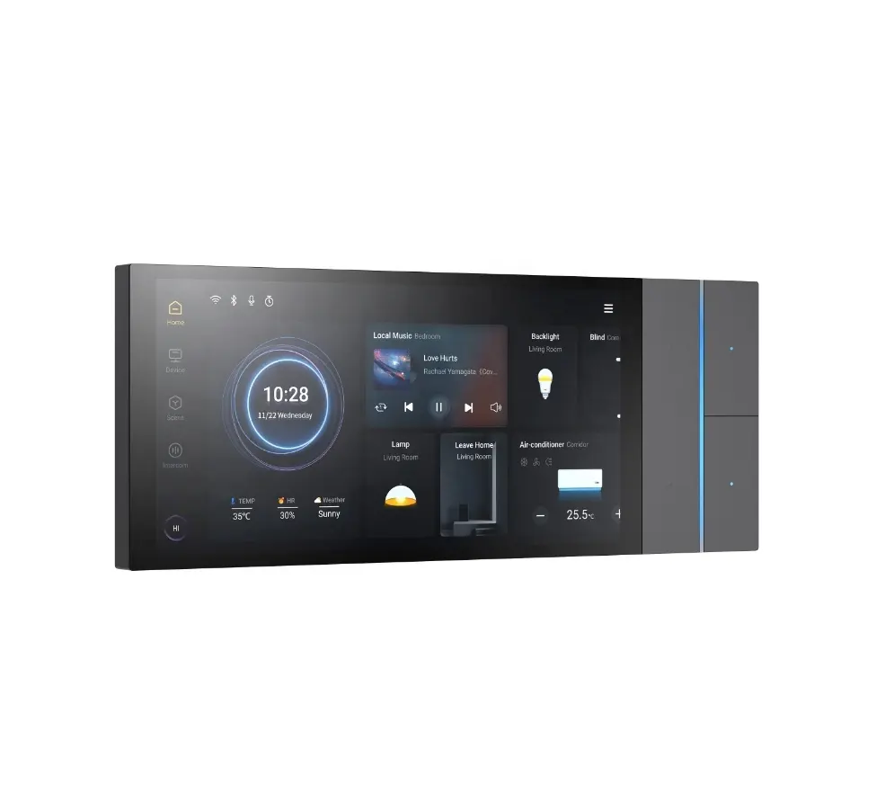 Werks-KNX-Standardtest GVS S7 Heimautomation verbinden SIP-Zwischensprechgerät KNX intelligentes Heimsystem Berührungsschalter Steuerung Touch-Panel