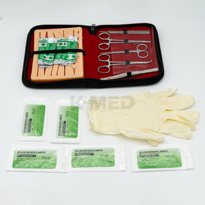 完整的缝合训练实践工具包医用外科缝合工具包，带学生皮肤缝合垫 - Product Image 3
