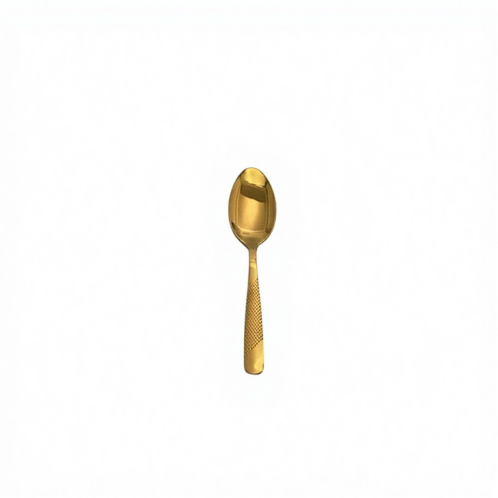 forchetta da tè in oro