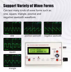 FG-100 DDS Function Signal Generator Frequency Counter 1Hz - 500KHz Signal Source Module Sine+Square+Triangle+Sawtooth Waveform - Product Image 3