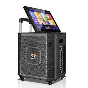 2024 Touch Screen Android Professional Karaoke Machine in One Speaker with Sound Songs Ktv Jukebox System Play Video speakers