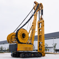 Foreuse rotative robuste à moteur diesel avec profondeur de forage maximale de 105 m, composants de boîte de vitesses et de moteur pour fosses de fondations profondes