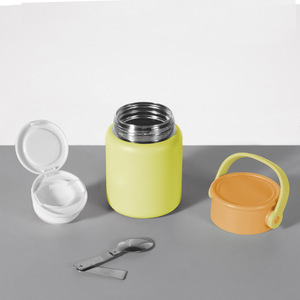 Thermal Food Jar 304 Stainless Steel Large Capacity Portable <b>Lunch</b> <b>Box</b> For Home Office Outdoor Use - Product Image 2