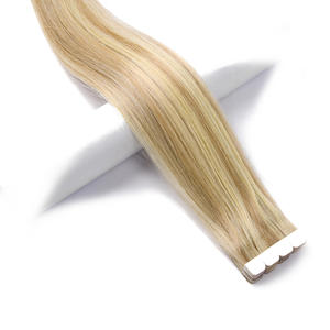 Extensions de cheveux humains Remy 100% légères à double trame K.S WIGS, toucher lisse, couleur mélangée, 12-28 pouces, extensions de cheveux mini-tape - Product Image 1