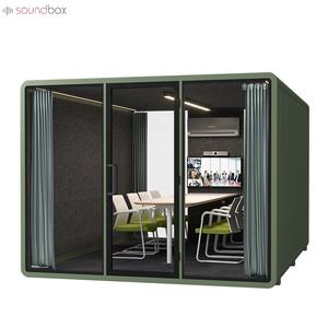 सॉनबॉक्स टेलीफोन बूथ 8 सीट मीटिंग रूम ऑफिस बूथ पर बिक्री के लिए साउंडप्रूफ बूथ - Product Image 5
