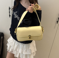 Großhandel Retro Damen PU-Leder Schultertasche Modische Crossbody-Handtasche mit Klappverschluss-Riemen für Alltag, Reisen und als Geschenk