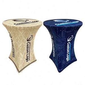 <b>Round</b> Highboy Stretch <b>Table</b> Covers Hotel & Restaurant Events <b>Table</b> <b>Cloth</b> Trade Show Cocktail <b>Table</b> <b>Cloth</b> - Product Image 1