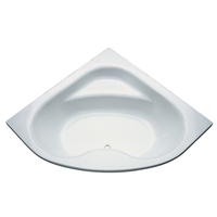 Baignoire de luxe en forme d'arc en verre transparent, lumière de massage en acrylique, bain à remous pour adulte avec lumière led
