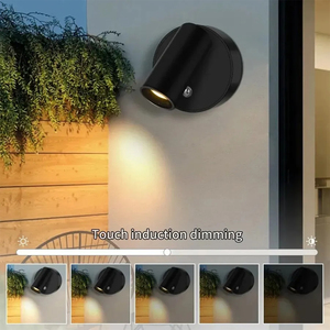 Lampe murale <span class=keywords><strong>sans</strong></span> <span class=keywords><strong>fil</strong></span> à base magnétique rechargeable par USB, éclairage LED tactile à intensité variable, mini projecteurs d'ambiance intérieurs, <span class=keywords><strong>luminaire</strong></span> de chevet - Product Image 4