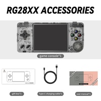 Console de jeu portable RG28XX avec écran IPS de 2,83 pouces, système Linux, batterie de 3100 mAh, processeur quadricœur ARM Cortex-A53 1,5 GHz, Mali-G31 MP2, 1 Go de jeux