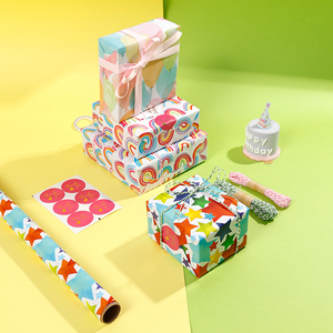 Fábrica al por mayor papel de regalo de impresión de cumpleaños 43*300 cm papel de regalo - Product Image 6