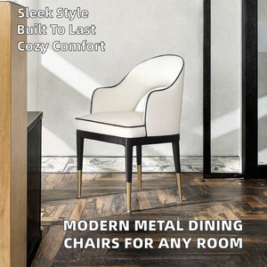 Sillas de Comedor Modernas de Metal y PU de Alta Gama, Ajustables, para Hoteles y Uso Comercial, Salas de Conferencias, Salones, Estilo Casual - Product Image 2