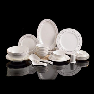 Ceramic <b>Dinnerware</b> Novelty Luxury Bone China Dinner <b>Set</b> and 28pcs <b>Set</b> of <b>Set</b> of <b>6</b> Ceramics Spoons Cup Kit - Product Image 1