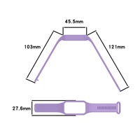 Bracelet de remplacement sport en caoutchouc pour Mi Band 9 Active Redmi Band 3, largeur 12 mm, avec boucle à pression – Vente en gros