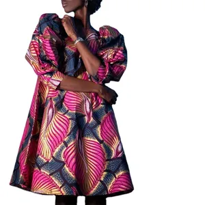 Großhandel Print Afrikanische Kleidung African Dashiki New Design Afrikanische Kleider für Frauen