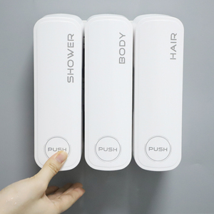 <span class=keywords><strong>Dispensador</strong></span> de Jabón <span class=keywords><strong>y</strong></span> <span class=keywords><strong>Gel</strong></span> de Ducha 3 en 1 para Pared de Baño, Cocina <span class=keywords><strong>y</strong></span> Hotel, Sachet Desechable - Product Image 1