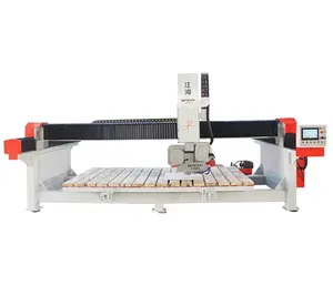 High Accuracy Automatic Cnc 4 Axis Bridge Saw stone cutting machine GQ-3220H With Infrared Ray For Granite Marble Countertop
