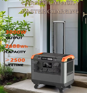 Station d'alimentation portable 300W - 3000W de puissance de sortie, batterie LiFePO4 2688Wh, 3 modes de charge, onde sinusoïdale pure rapide - Product Image 1