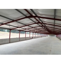 Gran oferta, estructura de acero prefabricada moderna, sistema de ventilación para edificios, Granero, aves de corral, pollo estable, pato, diseño de construcción
