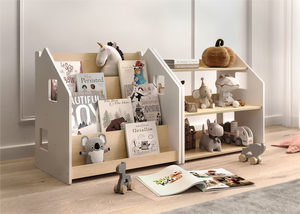 Personalización Montessori estantería de madera contrachapada casillero para niños juguetes soportes de almacenamiento de libros gabinetes de madera para niños - Product Image 6