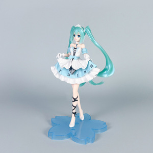 22CM Sleeping <span class=keywords><strong>Beauty</strong></span> Ver. Figurine Miku debout, mignonne, style manga, statue, figurine PVC, jouet anime, cadeau - Product Image 4