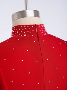 Costumes de danse contemporaine pour filles de 6 à 14 ans, tenue de danse lyrique pour compétition, haut court avec pantalon évasé, spectacles sur scène - Product Image 4