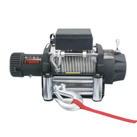 Treuil électrique pour voiture 15000 lbs, prix d'usine, haute qualité, 12V/24V, avec câble en acier et télécommande sans fil pour véhicules