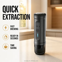 Machine à expresso de voyage sans fil 20 bars, batterie 7800 mAh, charge rapide USB-C, cafetière à capsules auto-chauffante portable pour la randonnée