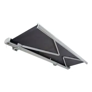 Aluminum Alloy Frame Outdoor Sunshade Motorized Retractable Awning For Roof And Balcony