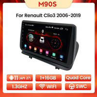 MEKEDE Android 11 8core 8 + 128G navigation gps pour Renault Clio3 2006-2019 autoradio colling fan IPS écran GPS BT lecteur dvd