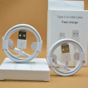 USB tipi C telefon şarj kablosu PVC koruyucu cep telefon veri kablosu telefon aksesuarları için şarj kablosu iPhone Samsung için