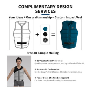 Giubbotto Salvagente Personalizzato per Wakeboard in Neoprene, Giacca di Salvataggio per Sci Nautico - Product Image 4