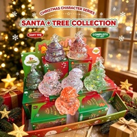 Meilleure vente : Jouet anti-stress en caoutchouc souple à rebond lent, Père Noël de Noël, pour adultes, emballage en boîte, vente en gros