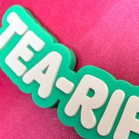 Écussons en PVC gaufré à motif lettres, séparation des couleurs nette, sans support, logo personnalisé, étiquettes pour vêtements, pour T-shirts, pettichat