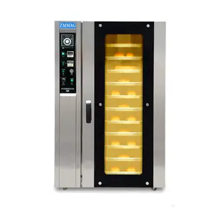 Máquina para hornear roti, horno de pan multifuncional, 12 bandejas alimentadas por gas, Horno de convección para hornear