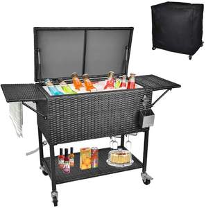 Hoge Druk Schuimende Techno 80QT Rolling Rotan Koeler Winkelwagen 80QT Amazon - Product Image 3