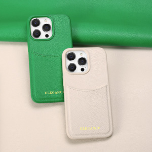 Funda Elegante con Textura de Cuero y Ranuras para Tarjetas para <span class=keywords><strong>iPhone</strong></span> 12/12 Pro 13 14 15 16 Max 17, Funda para Teléfono Inteligente con Porta Tarjetas - Product Image 2