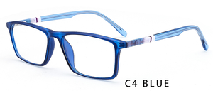 TR90 독서 안경 프레임 광학 안경 저렴한 사각형 블루 라이트 차단 안경 도매 8 색 남성과 여성 - Product Image 4