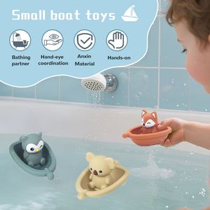 Jouets de bain pour enfants, bateaux flottants éducatifs sans BPA, animaux pour la douche, jeux de rôle - Product Image 4