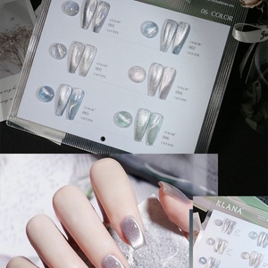Vernis à ongles gel effet œil de chat Aurora OEM professionnel, sans odeur, en résine, à faire tremper, couleur pastel, magnétique - Product Image 2