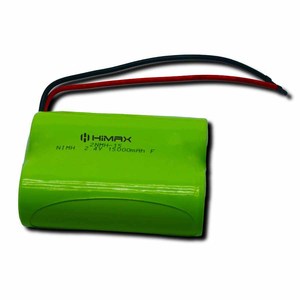 2.4V 15000mAh F Type NiMH Rechargeable Battery Pack for Solar Panel Light, Shaver, Hybrid High Capacity Cylindrical Battery Pack - Product Image 2