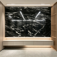 Granit noir naturel de qualité supérieure, idéal pour les murs intérieurs des halls d'hôtel, les îlots de cuisine et les tables à manger